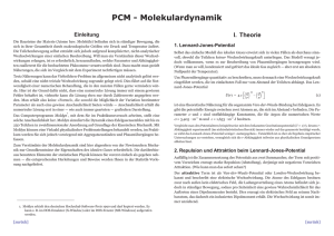 PCM - Molekulardynamik