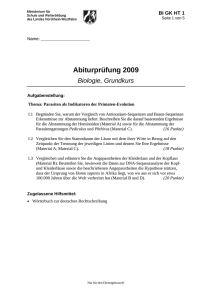Abiturprüfung 2009