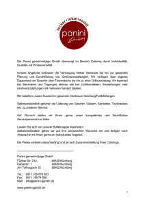 Die Panini gemeinnützige GmbH überzeugt im Bereich Catering