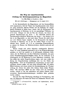 O. Stern (1921) - Positron Annihilation in Halle