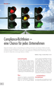 Compliance-Richtlinien – eine Chance für jedes