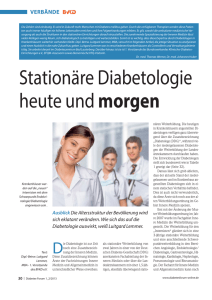 Stationäre Diabetologie heute und morgen