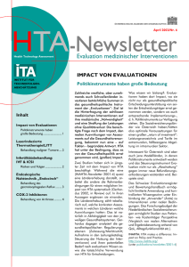 PDF (HTA-Newsletter 06) - Repository of the LBI-HTA
