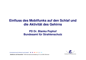 Vortrag 4 - Deutsches MOBILFUNK Forschungsprogramm