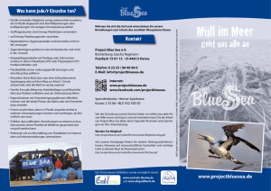 Müll im Meer - Project Blue Sea e.V.