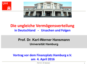 Vermögensverteilung in Deutschland - Prof. Dr. Karl