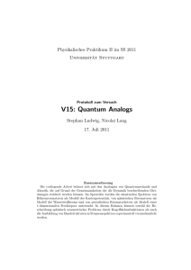 V15: Quantum Analogs - Nicolai Lang Online
