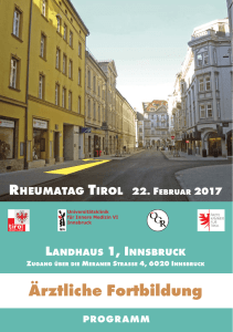 Programm - Universitätsklinik für Innere Medizin II Innsbruck