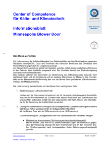 Informationsblatt Minneapolis Blower Door
