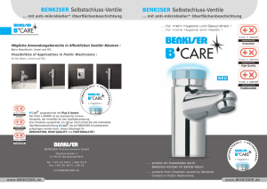 B-CARE Folder A5.indd - BENKISER Armaturenwerk GmbH
