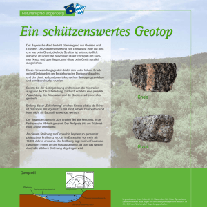 Ein schützenswertes Geotop - Naturpark Bayerischer Wald