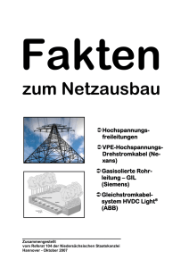 Fakten zum Netzausbau - Netzausbau in Niedersachsen