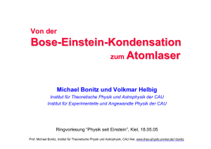 Bose-Einstein-Kondensation zum Atomlaser