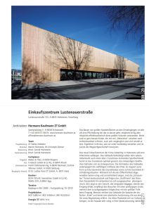 Projektdatenblatt  - Architekten Hermann Kaufmann