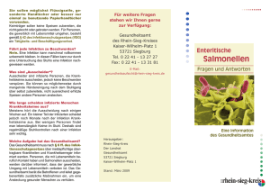 Flyer Enteritische Salmonellen.indd - Rhein-Sieg