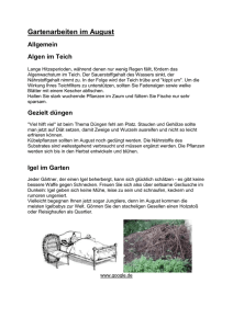 August - Dresdner Gartenfreunde