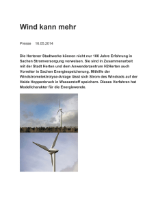 Wind kann mehr - Hertener Stadtwerke
