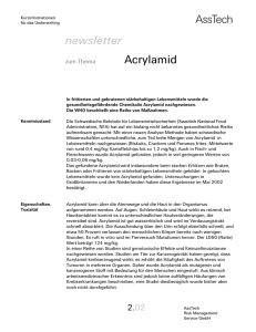 Acrylamid - AssTech ist Risk Management Service