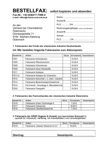 Bestellformular - Verband der Chemielehrer Österreichs