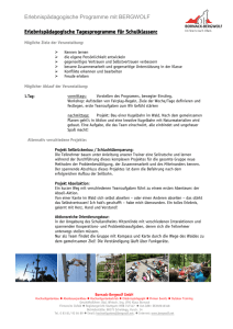 Programm Klettergarten - Schullandheim Hitzenlinde