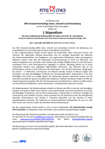 1 Stipendium - Fachschaft Medizin Kiel
