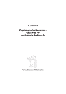 Physiologie des Menschen - Verlag Wissenschaftliche Scripten