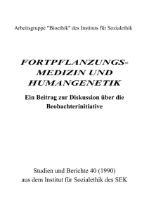 Studien und Berichte - Schweizerischer Evangelischer Kirchenbund