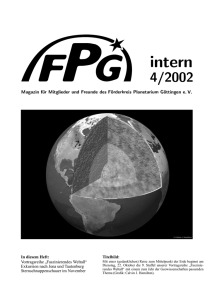 FPGintern 4/2002 - Förderkreis Planetarium Göttingen