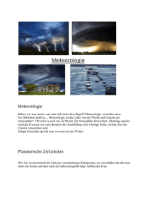 Meteorologie Planetarische Zirkulation