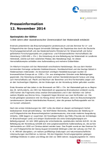 Presseinformation 12. November 2014