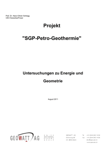 Geowatt AG - SwissGeoPower