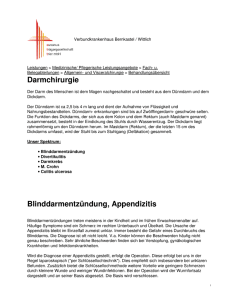 Verbundkrankenhaus Bernkastel / Wittlich: Darmchirurgie