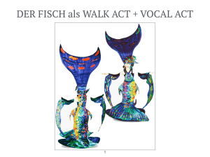 DER FISCH als WALK ACT + VOCAL ACT