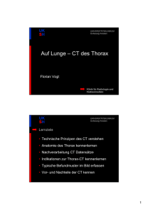 Auf Lunge – CT des Thorax