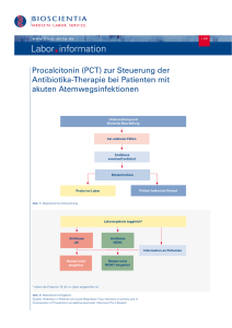 Procalcitonin (PCT) zur Steuerung der Antibiotika