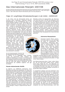 DAMOCLES (PDF 142 KB) - Internationalen Polarjahr