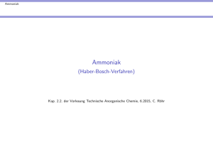 Ammoniak - (Haber-Bosch