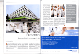 Protonen - Westdeutsches Protonentherapiezentrum Essen