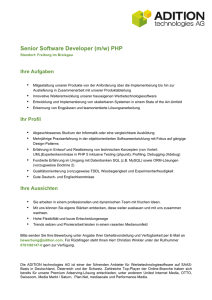 Senior Software Developer (m/w) PHP
