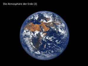Die Atmosphäre der Erde (2)