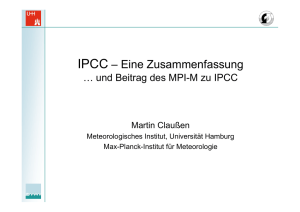 IPCC – Eine Zusammenfassung