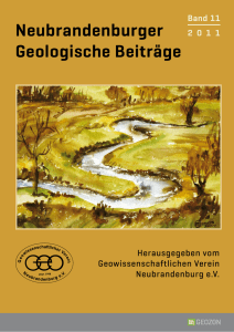 Neubrandenburger Geologische Beiträge Band 11 2011