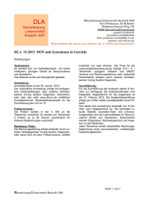 Dienstleistung Lebensmittel Analytik GbR DLA 15-2015 - dla