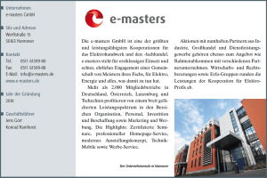 Die e-masters GmbH ist eine der größten und leistungsfähigsten