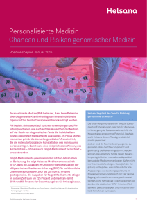 Personalisierte Medizin Chancen und Risiken genomischer Medizin