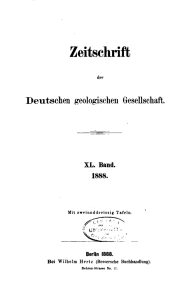 Zeitschrift der Deutschen Geologischen Gesellschaft