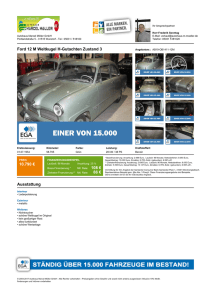 Ford 12 M Weltkugel H-Gutachten Zustand 3 10.790 € 108 € 86