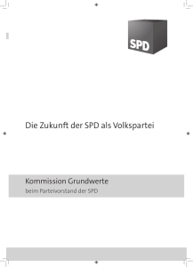 Die Zukunft der SPD als Volkspartei