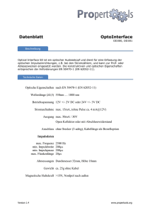 Datenblatt PROpertools Optischer Auslesekopf (S0)