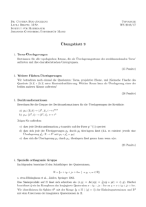 Blatt 9 - staff.uni-mainz.de - Johannes Gutenberg